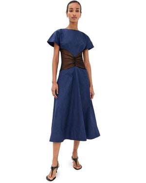 Rosie Assoulin Sands Through The Hourglass Dress - Blue