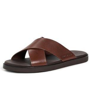 Cole Haan Nantucket Cross Strap Sandals - Brown