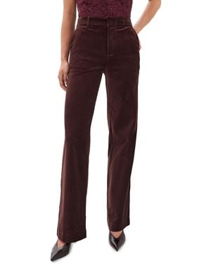 PAIGE Sasha Velvet Pants 34 - Red