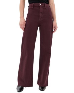 Pistola Penny High Rise Wide Leg Jeans - Red