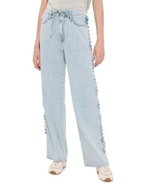 Rag & Bone Featherweight Phoebe Drawstring Jeans - Blue