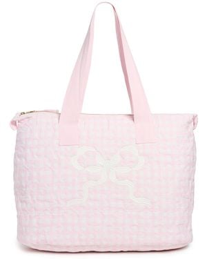 LoveShackFancy Oran Weekender Tote - Pink