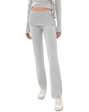 Skims Foldover Pants - White