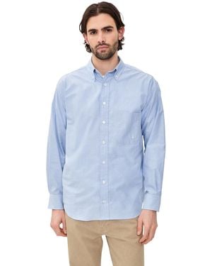 Aaron Levine Logo Oxford Shirt - Blue