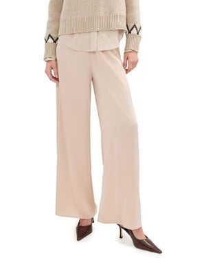 Le Bos Aliza Wide Leg Pants - Natural