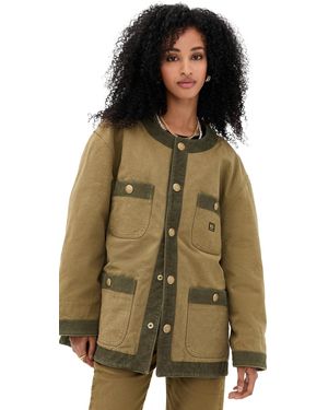 R13 Cord Trimmed Barn Jacket - Green