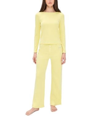 Cozyland by Morgan Lane Cozy Brunch Pyjama Set - Yellow