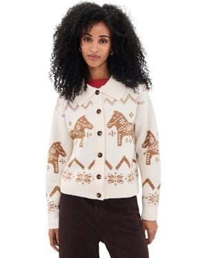 Moon River Neck Collar Button Down Cardigan - Black