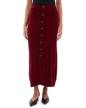 Altuzarra Callahan Cashmere Skirt - Red