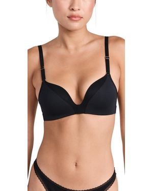 Lively The All-Day Deep V No-Wire Bra - Black