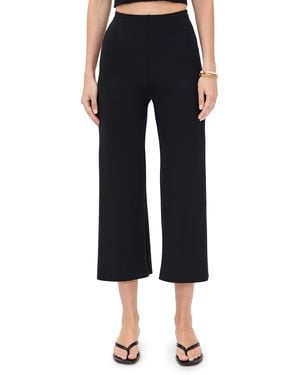 Commando Neoprene Cropped Wide Leg Pants - Black