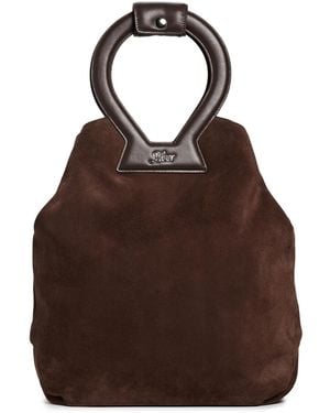 LUAR Brooke Suede Tote - Brown