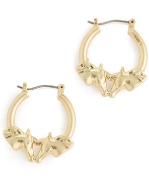 Clare V. Le Cheval Earrings - White