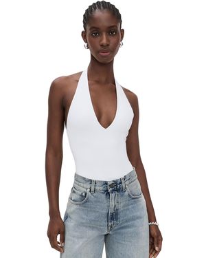 売れ筋商品|||グッドアメリカン カットソー トップス レディース Women's Halter V-Neck Sleeveless Bodysuit Black Amazon.com: CRZ YOGA Butterluxe Sleeveless Bodysuit for