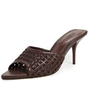 SCHUTZ SHOES Elodie Braided Mules - Brown