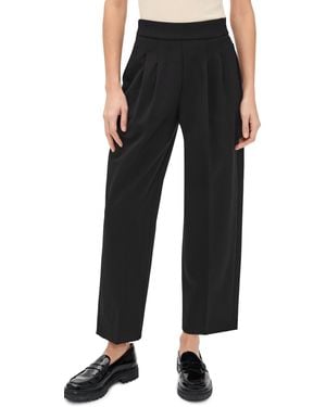 Spanx Ponte Pleated Ankle Pants - Black