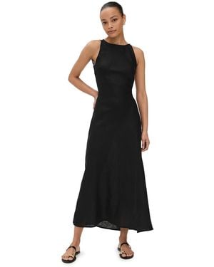 Vrg Grl Opal Linen Maxi Dress - Black