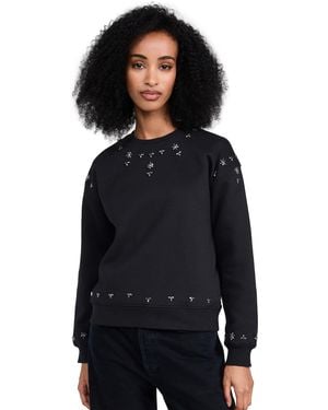 Sea Caryl Beaded Sweatshirt - Black