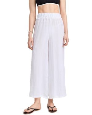Vitamin A Tallows Wide Leg Pants - White