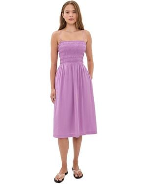 Madewell Peony Midi Dress - Purple
