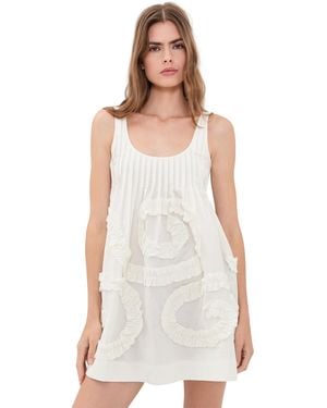 Damson Madder Stella Mini Dress - White