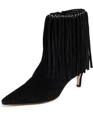 Cinq À Sept Sammy Fringe Ankle Boots - Black