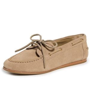 Jonathan Simkhai Danner Suede Boat Shoes - White