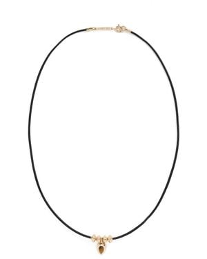 Zoe Chicco 14K Tigers Eye Teardrop Pendant Necklace 14K/Tiger's Eye - Multicolour
