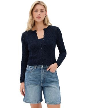 Ba&sh X Suzie Kondi Gilet Sidali Cardigan - Blue