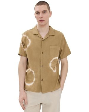 Rhythm Tie Dye Short Sleeve Shirt - Natural