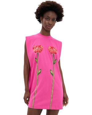 FARM Rio Tropical Rose Mini Dress - Pink
