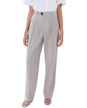 PETER DO Wool and cashmere-blend felt wide-leg pants | THE
