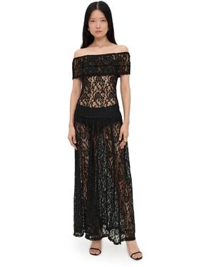 Lioness Field Of Dreams Maxi Dress - Black