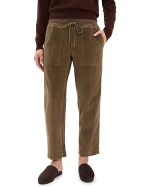 James Perse Mix Media Corduroy Pants - Brown