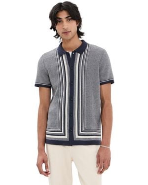 Marine Layer Ethan Sweater Button Down - Blue