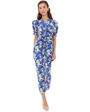 Kika Vargas Erin Dress Tencel - Blue