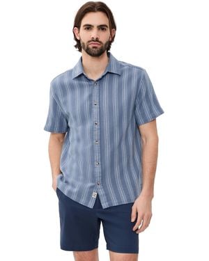 Fair Harbor Oasis Textured Shirt - Blue