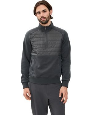 Ralph Lauren Tech Wool Half Zip Jacket - Gray