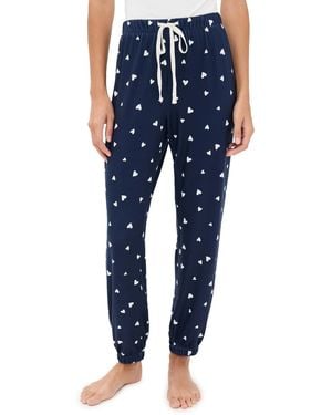 Z Supply Classic Heart Sweatpants - Blue