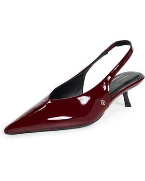 Anine Bing Hilda Slingback Pumps - Red