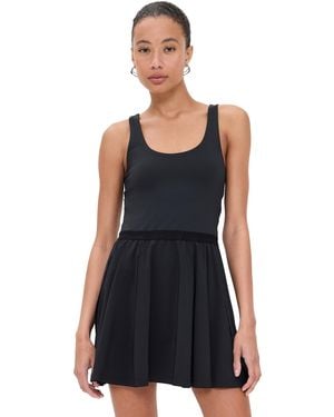 Beyond Yoga Score Pleated Dress - Black