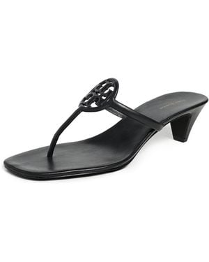 Tory Burch Miller Capri Kitten Heels - Black