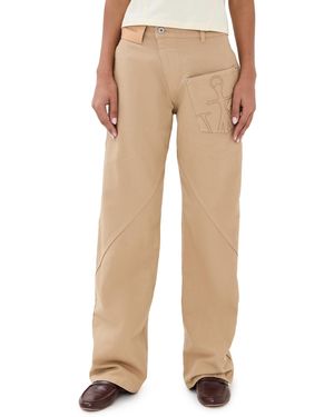 JW Anderson Twisted Workwear Pants - Natural