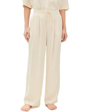 Eberjey Tencel Woven Relaxed Pants - Natural
