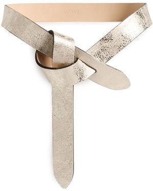 Isabel Marant Lecce Leather Belt - Natural