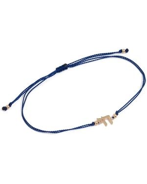 Zoe Chicco 14K Midi Bitty Chai Cord Bracelet - Black