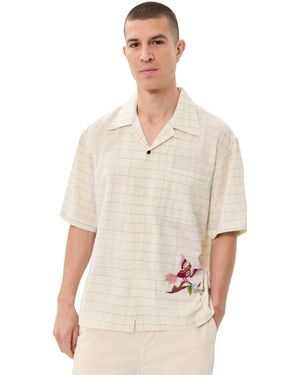 Kardo Rohit Hand Embroidered Shirt - Natural