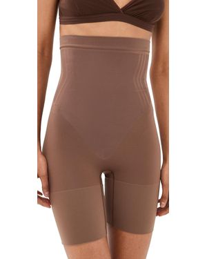 Spanx Sculpt Gofigure Mid Thigh Shorts - Brown