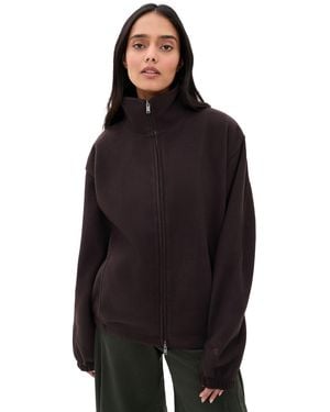 Rains Fleece Zip Jacket - Black