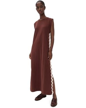 dress to Dress With Wavy Detail - Purple